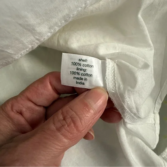 Lane Bryant White Dress w/Yellow Polka Dots A Line Size 20 Knee Length Summer - Picture 10 of 14